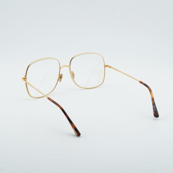 Tom Ford FT6048-B 030 Eyeglasses Deep Gold 59mm Square Frame, Blue Light Block - Picture 5 of 9